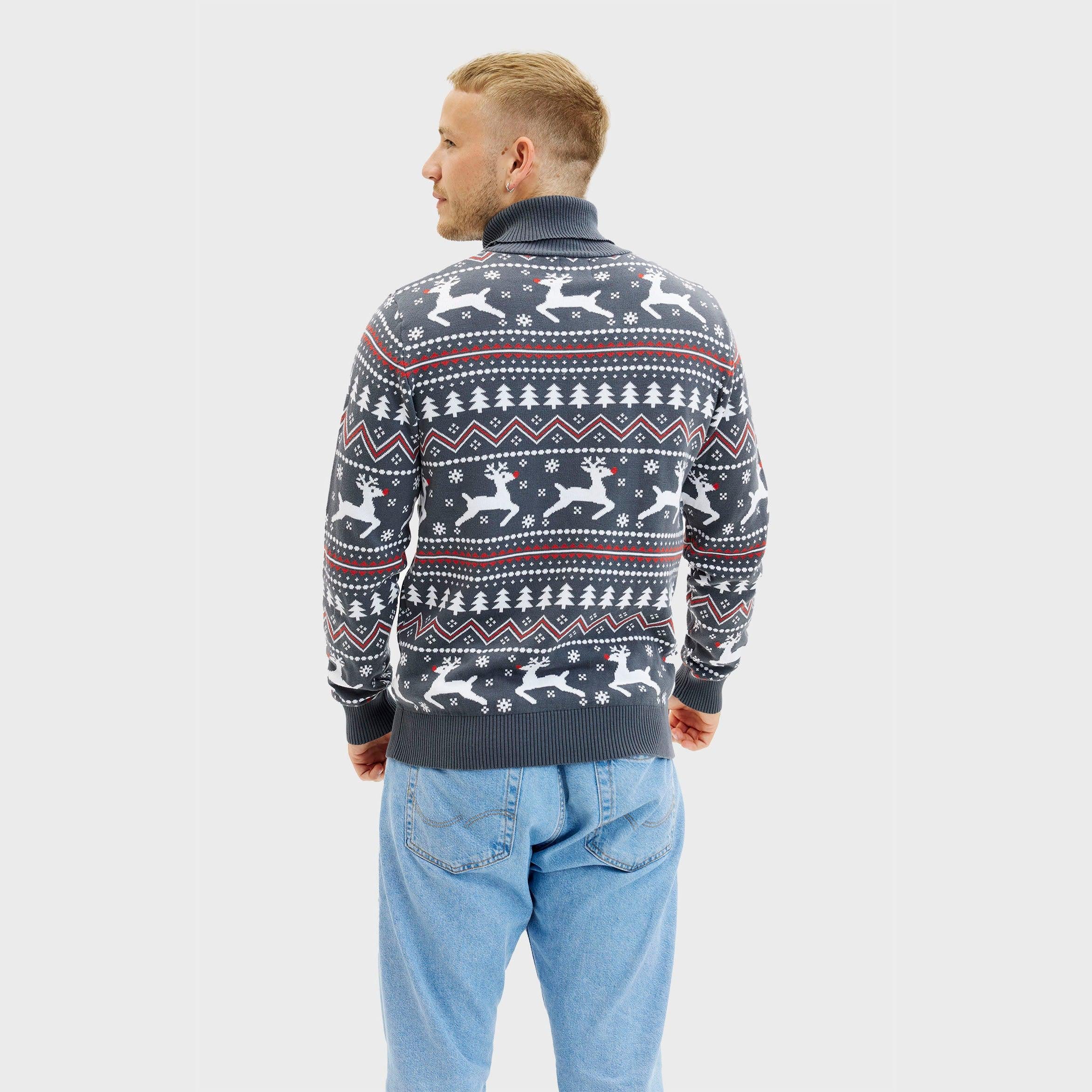 The Stylish Highneck Christmas Sweater – Men